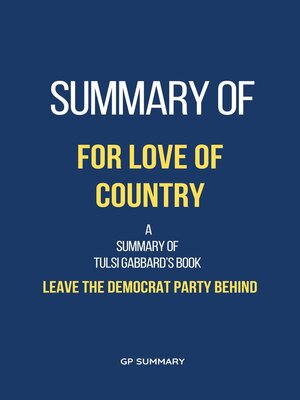 cover image of Summary of For Love of Country by Frank Bruni